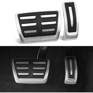Foot Pedal Cover Compatible for Q5 Q7 Q8 A4 A6 2018-2024 Accessories Foot Gas Accelerate Brake Pedal Pad Cover Interior Parts