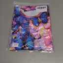 Funnycokid Girls Dress Size 4-13 Long Sleeve Kids Clothes (Butterfly Pink)