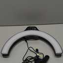 UBeesize 14'' LED Foldable Ring Light with 62'' Tripod Stand, Selfie Ring Light for Video Recording, Live Streaming, TikTok & YouTube, Compatible with iPhone & Android (Black)