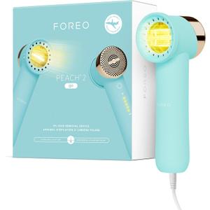 FOREO Peach 2 go IPL Hair Removal Device - Travel-Friendly Permanent Hair Removal - Laser Hair Removal - Body & Face - Painless Hair Removal - Skin Cooling & Silicone Shield - Customizable Artic Blue