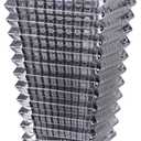 Crystal Vase, Large Crystal Vases for Flowers, Black Large Flower Vase, Modern Glass Vases for Living Room, Bedroom, Kitchen, Dining Table, Mantle, Wedding, 9 Inches, 2 Pack