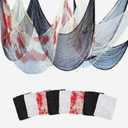 Halloween Creepy Cloth - 8 Pack (3 Black/3 White/2 Red)- 76x30 Inch Cotton Gauze Fabric - DIY Spooky Decor for Haunted House,Spider Web,Ghost - Indoor Outdoor Halloween Party Decorations