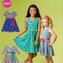 McCall Pattern Company M6915 Chidren's/Girls Dresses, Size CHJ, Green