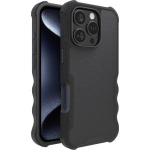 Smartish iPhone 16 Pro Protective Magnetic Case - Gripzilla Compatible with MagSafe [Rugged + Tough] Heavy Duty Armor Slim Cover w/Drop Tested Protection for Apple iPhone 16 Pro - Black Tie Affair