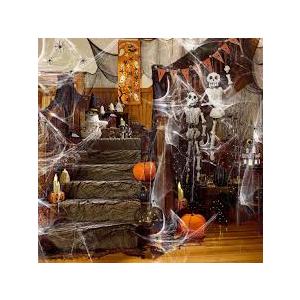 Lenwen 2 Colors Halloween Spider Webs with 150 Fake Spiders Halloween Party Indoor and Outdoor Decorations Colored Stretch Cobwebs for Halloween Party Decorations Bar House (1400 Sqft)