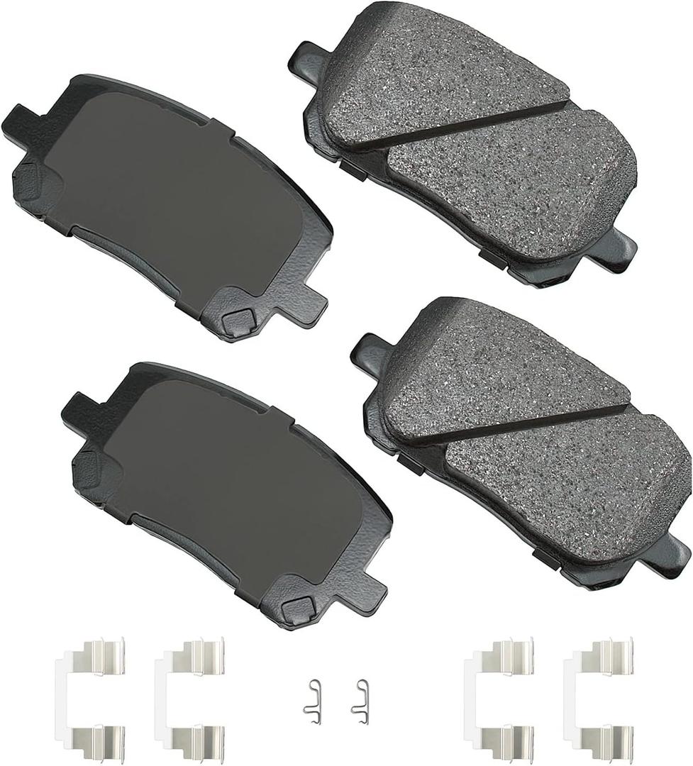 Akebono Brake Pads, ProACT, Front, compatible with Pontiac/Toyota 2003-08, Set of 4