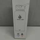 IDEUS Insulated Stainless Steel Water Bottle with 2 Leak-Proof Lids, Thermal Water Flask for Hiking Biking, 18oz, Bright Blue