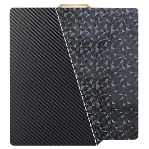 Smooth P2S PEO+PET 3D Printer Build Plate for Bambu LabP2S/ X1/X1C/X1E/P1P/P1S/A1, Flexible Diamond+Carbon Fiber Smooth Spring Steel Double Sided Bambu Sheet Removable Print Bed 257x257mm
