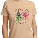 Pink Goes Good with Green Shirt Halloween Witch Costume Tee for Women Girls Cute Funny T-Shirt, Size Medium