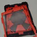 Scnioy Case for iPad 9th Generation iPad Case 9th 8th 7th Generation iPad 10.2 Inch iPad 9th Gen Cover with Screen Protector Pen Holder TabletCases 360 Rotating Stand, Black Red