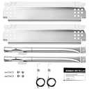 Barbqtime 2 Burner Grill Replacement Parts for Nexgrill 720-0864, Nexgrill 720-0864m, Stainless Steel Gas Grill Burner & Heat Shield & Igniters Replacement Kit for Nexgrill