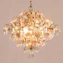 Durent Lighting Gold Crystal Chandelier, Luxury Modern 3-Light Chandelier Fixture Light for Living Room, Dinning Room, Bedroom, Kitchen Island, Hotel and Restaurant