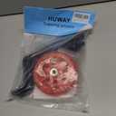 training wheels flash mute wheel bicycle stabiliser mounted Kit compatible for bikes of 12 14 16 18 20 Inch 1 Pair (red)