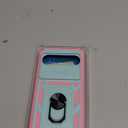 for Google Pixel 10 Pro XL Case with 2PCS Screen Protector, Build in 360 Rotating Ring Kickstand, Military Grade Protective Cover for Google 10 Pro XL Phone, Green+Pink