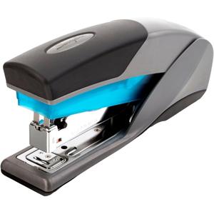 Swingline Stapler, 25 Sheet Capacity, Optima 25, Jam Free, Reduced Effort, Soft Grip, Blue and Gray (66404) (Pack of 1)