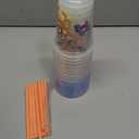 The First Years Bluey Take & Toss Toddler Straw Cups - Spill Proof Toddler Sippy Cups with Snap On Lids and Straws - Bluey Gifts and Bluey Party Supplies - 10 Oz - 10 Count