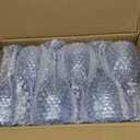24pcs Blue Plastic Wine Glasses 13.5oz Reusable Acrylic Wedding Goblets Toasting Glassware Unbreakable Wine Cups with Long Stem Crystal Drinking Glasses Champagne Flutes for Bar Restaurants Party, Large