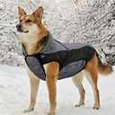 Dog Coat, Water-Resistant Dog Clothes, Warm Fleece Lining Dogs Coats, Winter Windproof Dogs Jackets with Reflective, Pet Vest for Small Pets - 1 PCS (S ( 7-15 LB | 12.59"Neck Girth ))Grey