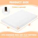 Pack and Play Mattress Pad, 38"x26" Dual-Sided Memory Foam Pack N Play Mattresses, Portable Baby Crib Mattress, Machine Washable