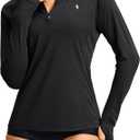 Women's Rash Guard UPF50+ SPF Long Sleeve Swimsuits Top UV Sun Protection Swim Shirts for Woman with Zip, 3XL