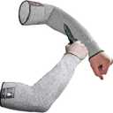 Evridwear Protective Arm Sleeves Cut Resistant Farmers Sleeves for Men Work, Gardening, Farming, Arm Protectors for Thin Skin and Bruising (Large, No Thumb Hole)