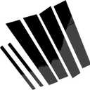 6 pcs Black Exterior Door Window Pillar Posts Molding Cover Panel Trim Stickers Side Door Window Cover Trim Replacement for Dodge Charger 2011-2021