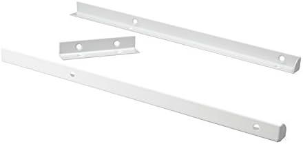 ClosetMaid SuiteSymphony Top Shelf Support Bracket Kit, Add On Accessory, Shelf Hardware Set, For Top Shelf, Pure White 2