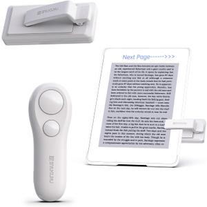 SK SYUKUYU RF Remote Control Page Turner for Kindle Reading Ipad Surface Comics, iPhone Android Tablets Reading Novels Taking Photos(White)