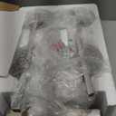 Brushed Nickel Bathroom Light Fixtures with Milk Glass Shades, Eye-Friendly 4 Light Vanity Lights for Bathroom, Vanity Lights with E26 Socket (Bulbs Not Included), for Mirror, Bedroom, Hallway