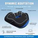 Seat Cushion for Tailbone Pain Relief, Memory Foam Seat Chair Cushion, Cushions Pad Pillow for Office, Car Seat, Airplane, for Long Sitting (Navy)