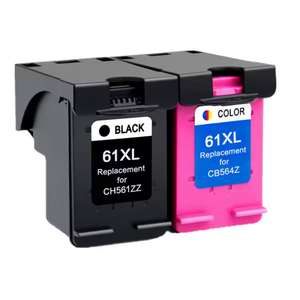 61XL 61 XL Replacement for HP 61 HP61 Ink Cartridge for Deskjet 1000 1050 1050A 1510 2000 2050 2050A 3000 Printer,1BK 1COLOR