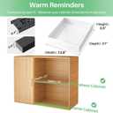 2Pack Pull out Cabinet Organizer, 21"Deep, Heavy Duty Full-extension Slide out Drawers for Kitchen Cabinet, Roll out Shelf Storage with Nano Adhesive for Pots, Bathroom, Pantry, Home, White