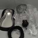 Automatic Gravity Water Dispenser for Dogs, 1Gallon Stainless Steel Dog and Cat Water Bowl Dispenser, Dog Water Fountain Dispenser for Small&Medium Dogs, Cats, Puppies(Black)