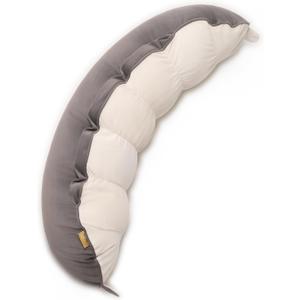 Peallow  Cuddle Pillow, Bolster Pillow for Sleeping, Soft Hugging Pillows for Adults, Great for Sleep & Lumbar Support (29", Gray-white)