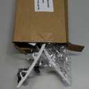 2 Pack Legging Organizer for Closet 360 Swivel, Space Saving Metal Gym Clothes Hangers w/20 Clips Holds 20 Leggings, Closet Organizers and Storage, Room Organization Essentials, White