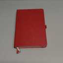 AHGXG Lined Journal Notebook - 320 Numbered Pages A5 College Ruled Notebook Thick Journal for Writing, 100gsm Lined Paper, Leather Hardcover, for Women Men Work Office School, 5.75'' X 8.38''-Red