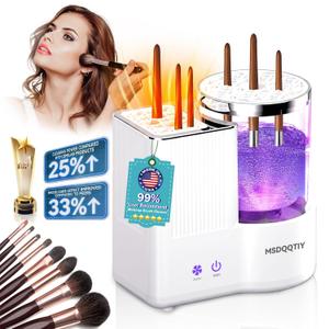 2026 Upgrade 3 IN 1 Electric Makeup Brush CleanerIndustry NO.1-12x Cleaning PowerMakeup Brush Cleaner MachinePerfect Design - Suitable for All Brush Dryer Cleaner for Makeup Brush Set