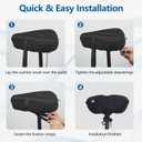 Zacro Bike Seat Cushion - Gel Padded Bike Seat Cover for Men Women Comfort, Extra Soft Exercise Bicycle Seat Compatible with Peloton, Outdoor & Indoor Bike Saddles