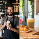 250 Pack White Coffee Sleeves For 10 to 20 oz. Cups (Cups Not Included), Disposable Corrugated Cardboard Paper Jacket, Hot Cold Drinks Holder, Chocolate Milk Tea Beverage Insulator, Hand Protection