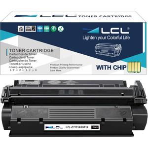 LCL Compatible Toner Cartridge Replacement for HP 15A 15X C7115A C7115X 3500 Page 1000 1200 1200N 1200SE 1220 1220SE 3300MFP 3320nMFP 3320MFP 3330MFP 3330 3310 3310MFP 3380 (1-Pack Black)