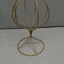 2 x Mydio 2 Pieces Modern Metal Hat Stands Durable Stable Metal Hat Cap Rack Wigs Holder, Metal (Gold)