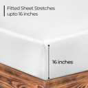 ROYALE LINENS 300 Thread Count 100% Long Staple Combed Cotton Fitted Sheet King - Super Soft Deep Pocket Bottom Sheet - Fitted Sheets Only - Elastic Sheets (King, White)