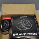 A-Premium 10.94 inch(278 mm) Rear Solid Disc Brake Rotors + Ceramic Pads Kit Compatible with Select Chevy and Buick Models - Impala 06-10, Monte Carlo 06-07, LaCrosse 08-09, Allure 08-09, 6-PC Set