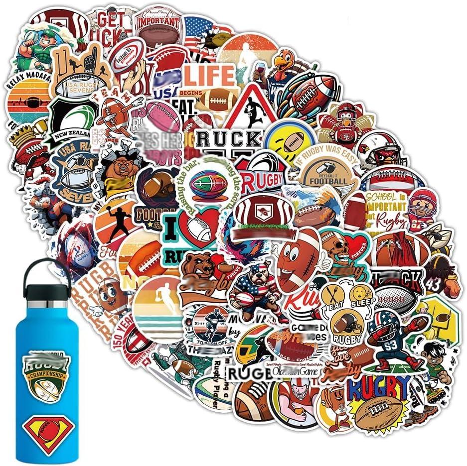 104Pcs Sport Ball Stickers,Decal Decoration Sticker for BoysWaterproof Decals for LaptopPhone CaseCarBumperSkateboardGifts for Kids Adults Teens