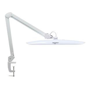 bemelux 20-Inch LED Desk Lamp with Clamp, 24W 2200LM, Protected Arm, White