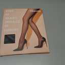 Yilanmy 2 Pairs Rip Resistant Sheer Tights T-Crotch Control Top Pantyhose for Women Reinforced Toe (XL)