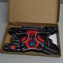 PHOEPET No Pull Dog Harness Medium Reflective Front Clip Vest with Handle, Adjustable 2 Metal Rings 3 Buckles[Easy to Put on & Take Off](M, Red)