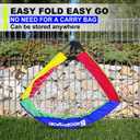 HOORAYSPORT Soccer Goal, 6x4 ft Pop Up Soccer Goal Set of 2, Portable Soccer Goals for Backyard for Indoor or Outdoor Practice, Multiple Sizes Soccer Nets Training Equipment