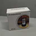 Portable Metal Table Lamp for Indoor/Outdoor ,Rechargeable Cordless LED Lamp, 3-Colour Infinitely Dimming Battery Powered Small Desk Lamp, Restaurant/Bedroom/Bar/Coffee/Camping Light (Gold Set of 2)