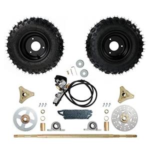 Bruce & Shark Rear Axle Assembly Complete Wheel Hub Kit for Go Kart Quad Trike Drift Bikes go kart wheels go kart rear axle kit